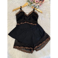 Baby Doll Renda Bicolor